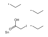 [(Iodoacetyl)oxy]tripropylstannane Structure