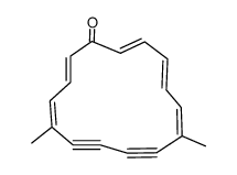 5,10-dimethylcyclopentadeca-2,4,10,12,14-pentaene-6,8-diynone Structure