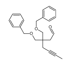 3,3-bis(phenylmethoxymethyl)hept-5-ynal Structure