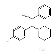 2-(4-chlorophenyl)-1-phenyl-2-(1-piperidyl)ethanol结构式