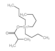 Propanoic acid,2-methyl-, tributylstannyl ester structure