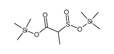 trimethylsilyl 1-[(trimethylsiloxy)carbonyl]ethanesulfinate结构式