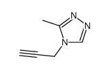 4H-1,2,4-Triazole,3-methyl-4-(2-propynyl)-(9CI) Structure