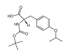 Boc-O-isopropyl-L-tyrosine结构式