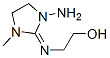 Ethanol, 2-[(1-amino-3-methyl-2-imidazolidinylidene)amino]- (9CI) structure