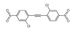 2,2'-dichloro-4,4'-dinitrodiphenylacetylene Structure