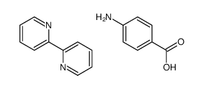 4-aminobenzoic acid,2-pyridin-2-ylpyridine结构式