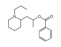 1-(1-propyl-2-piperidyl)propan-2-yl benzoate结构式