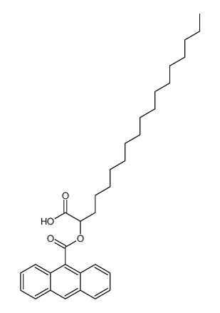 2-(anthracene-9-carbonyloxy)octadecanoic acid结构式
