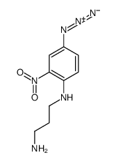 N'-(4-azido-2-nitrophenyl)propane-1,3-diamine Structure