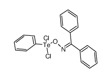 diphenylmethanoneO-(dichloro(phenyl)-l4-tellanyl) oxime Structure