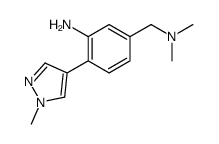 Benzenemethanamine, 3-amino-N,N-dimethyl-4-(1-methyl-1H-pyrazol-4-yl)- (9CI)结构式