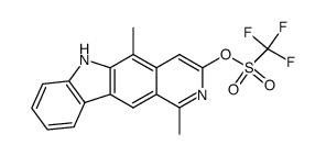 1,5-dimethyl-6H-pyrido[4,3-b]carbazol-3-yl trifluoromethanesulfonate Structure