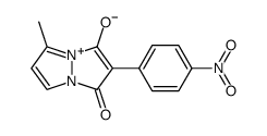 5-methyl-2-(4-nitrophenyl)-1-oxo-1H-pyrazolo[1,2-a]pyrazol-4-ium-3-olate结构式