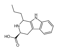 1-n-propyl-1,2,3,4-tetrahydro-β-carboline-3-carboxylic acid Structure