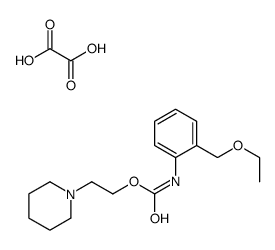 2-Piperidinoethyl o-(ethoxymethyl)carbanilate oxalate (1:1)结构式