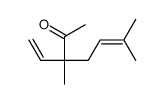 3,6-dimethyl-3-vinylhept-5-en-2-one Structure