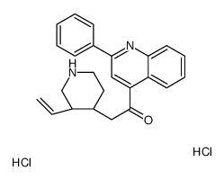 2-[(3R,4S)-3-ethenylpiperidin-4-yl]-1-(2-phenylquinolin-4-yl)ethanone,dihydrochloride结构式