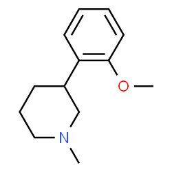 Piperidine, 3-(o-methoxyphenyl)-1-methyl- (8CI) structure