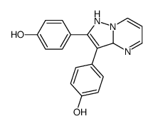 4-[2-(4-hydroxyphenyl)-1,3a-dihydropyrazolo[1,5-a]pyrimidin-3-yl]phenol结构式