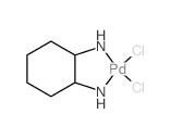 (2-azanidylcyclohexyl)azanide; dichloropalladium Structure