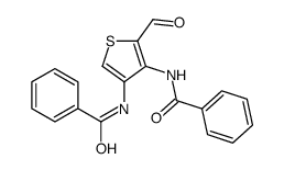 N-(4-benzamido-5-formylthiophen-3-yl)benzamide结构式