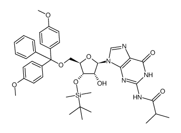 5'-DMT-3'-TBDMS-ibu-rG structure