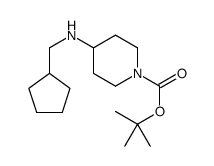 tert-butyl 4-(cyclopentylmethylamino)piperidine-1-carboxylate结构式