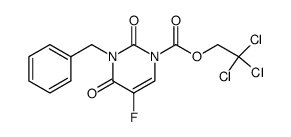 2,2,2-trichloroethyl 3-benzyl-5-fluoro-2,4-dioxo-3,4-dihydropyrimidine-1(2H)-carboxylate Structure