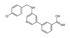 3-[5-[(4-chlorophenyl)methylamino]pyridin-3-yl]benzamide Structure