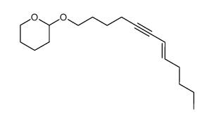 (E)-7-dodecen-5-yn-1-ol 2-tetrahydropyranyl ether结构式