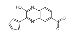 6-nitro-3-thiophen-2-yl-1H-quinoxalin-2-one结构式