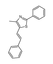 trans-2-Phenyl-4-methyl-5-styrylthiazole结构式