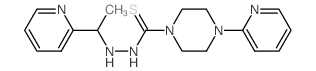 4-pyridin-2-yl-N-(1-pyridin-2-ylethyl)piperazine-1-carbothiohydrazide Structure