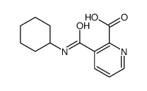 3-(cyclohexylcarbamoyl)pyridine-2-carboxylic acid结构式