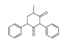 4-methyl-2,6-diphenylcyclohexane-1,3-dione Structure