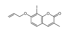 7-Allyloxy-8-iodo-3-methyl-2H-1-benzopyran-2-one结构式