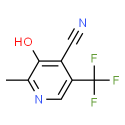 4-Pyridinecarbonitrile,3-hydroxy-2-methyl-5-(trifluoromethyl)- Structure