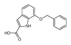 7-phenylmethoxy-1H-indole-2-carboxylic acid结构式