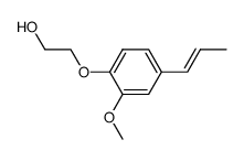 3-methoxy-4-(2-hydroxy-ethoxy)-1-trans-propenyl-benzene Structure