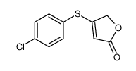 3-(4-chlorophenyl)sulfanyl-2H-furan-5-one结构式