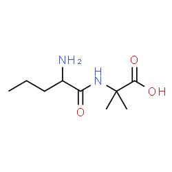 Isobutyric acid,-alpha--(-alpha--aminovalerylamino)- (3CI) structure