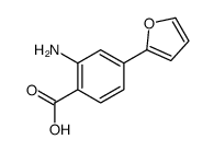 2-amino-4-(furan-2-yl)benzoic acid结构式