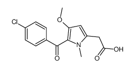 2-[5-(4-chlorobenzoyl)-4-methoxy-1-methylpyrrol-2-yl]acetic acid Structure