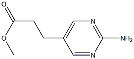 methyl 3-(2-aminopyrimidin-5-yl)propanoate结构式