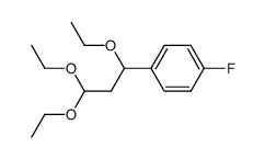 1-fluoro-4-(1,3,3-triethoxypropyl)benzene结构式