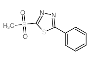 2-methylsulfonyl-5-phenyl-1,3,4-thiadiazole结构式