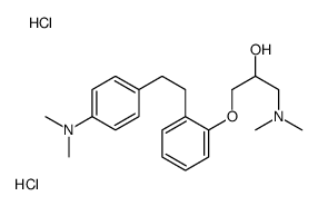 1-(dimethylamino)-3-[2-[2-[4-(dimethylamino)phenyl]ethyl]phenoxy]propan-2-ol,dihydrochloride Structure