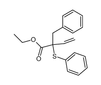 ethyl 2-benzyl-2-phenylthiobut-3-enoate Structure