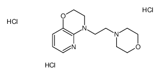 10-(2-morpholin-4-ylethyl)-7-oxa-2,10-diazabicyclo[4.4.0]deca-2,4,11-t riene trihydrochloride structure